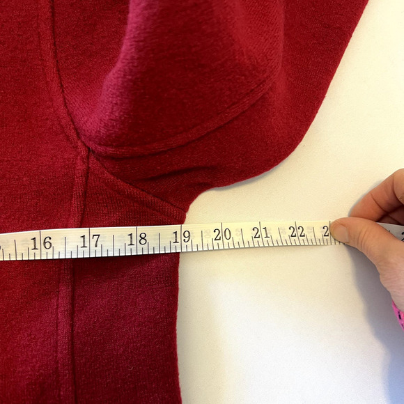 Marconi Dark Red Wool zip up jacket M - Picture 6 of 6